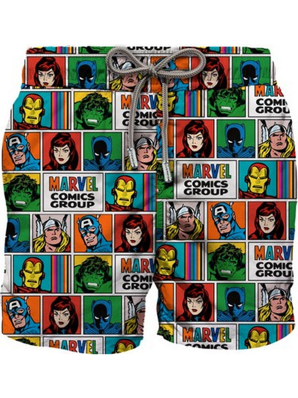Pantaloncini e calzoncini Uomo Mc2 Saint Barth - Gustavia Marvel Team 01 - Multicolore