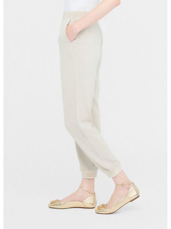 Pantaloni Donna Liu Jo - Pantaloni jogging lurex® - Beige