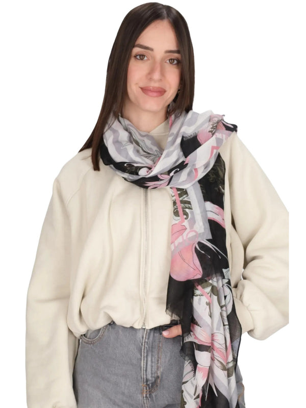Foulard Donna Liu Jo - Foulard con stampa - Nero