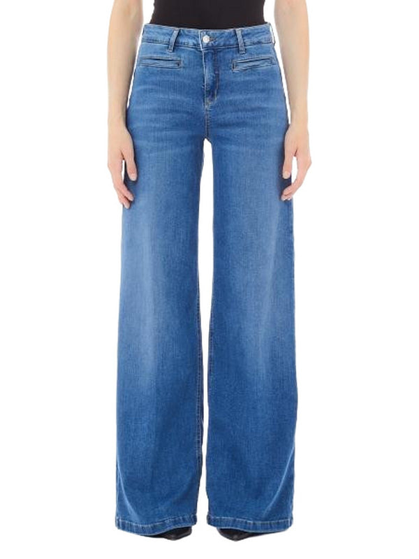 Jeans Donna Liu Jo - Jeans flare a vita alta - Denim