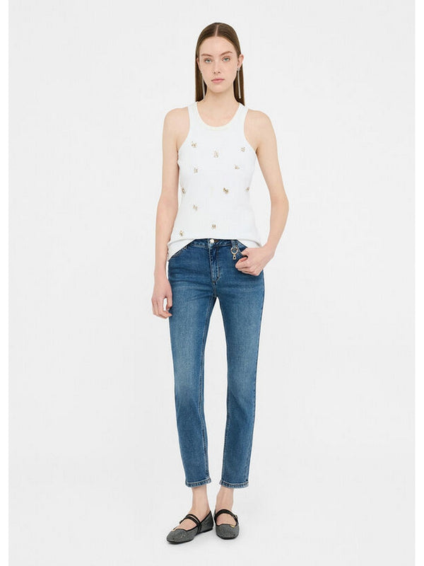 Jeans Donna Liu Jo - Jeans skinny a vita alta - Denim
