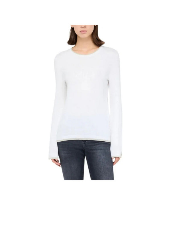 Maglie Donna Liu Jo - Pullover con dettagli in lurex® - Bianco