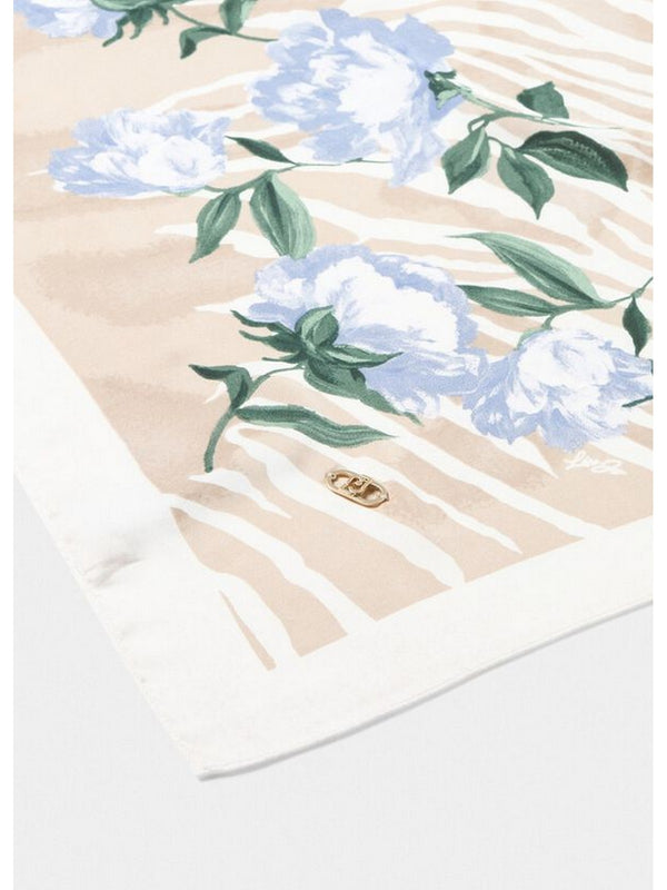 Foulard Donna Liu Jo - Foulard Mix Print 90 - Beige