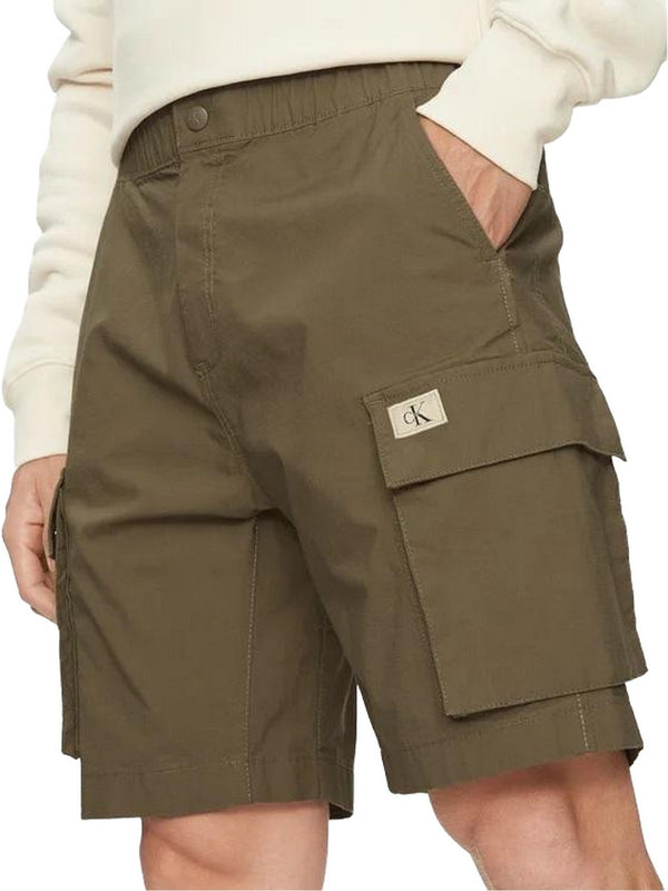 Bermuda Uomo Calvin Klein - Bermuda Cargo - Verde militare