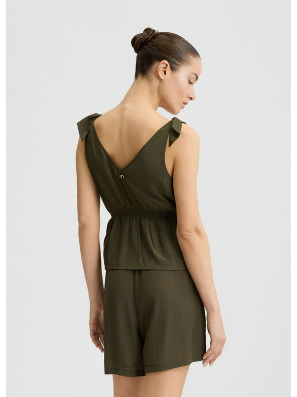Canotte e top Donna Liu Jo - Top con fiocchetti - Verde