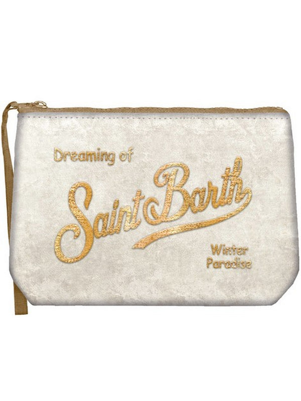 Pochette e Clutch Donna Mc2 Saint Barth - Pochette Aline Velvet - Panna