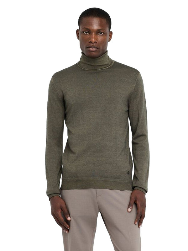Maglie Uomo LIU JO UOMO - Dolcevita 100% lana merino - Verde