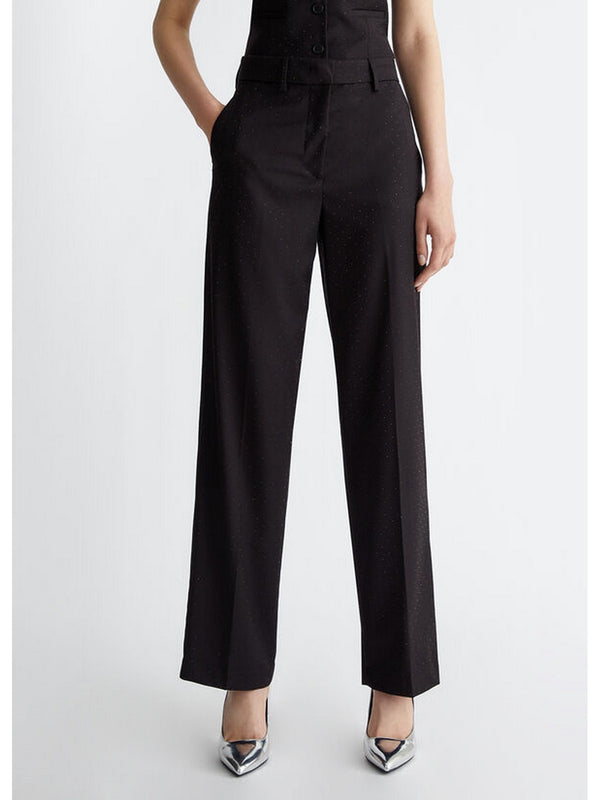 Pantaloni Donna Liu Jo - Pantaloni chino in twill - Nero