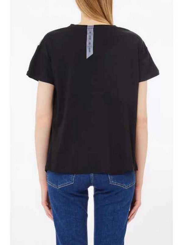 T-shirt Donna Liu Jo - T-Shirt Con Strass - Nero