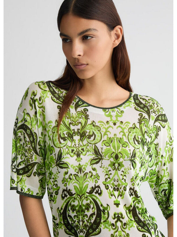 T-shirt Donna Liu Jo - T-shirt in maglia stampata - Verde