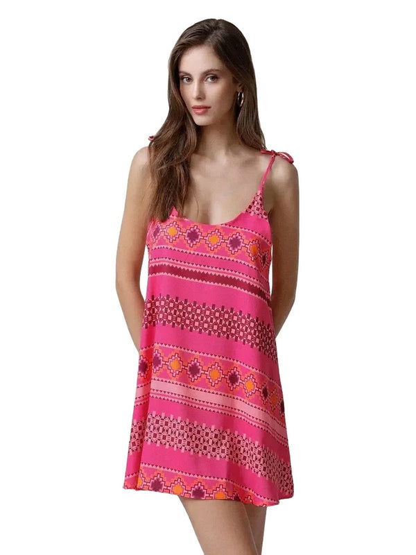 Vestiti casual Donna Me Fui - Vestito Corto Donna - Fucsia