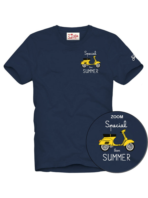 T-shirt Uomo Mc2 Saint Barth - T-shirt special summer 61 emb - Blu