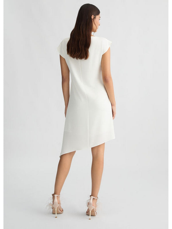 Vestiti casual Donna Liu Jo - Abito corto con drappeggio - Bianco