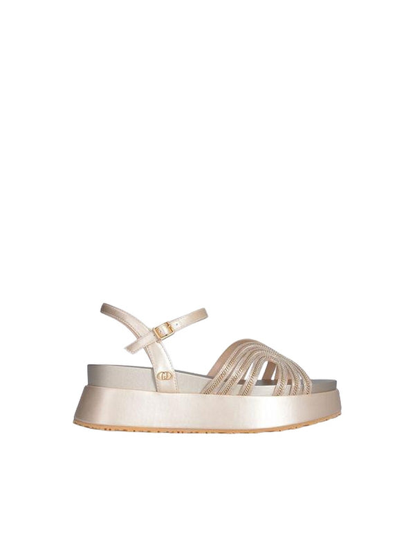 Sandali Donna LIU JO SHOES - Sandali platform con dettaglio chain - Oro