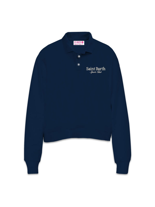 Felpe senza cappuccio Donna Mc2 Saint Barth - Felpa Sb Sport Club 51 Emb - Blu