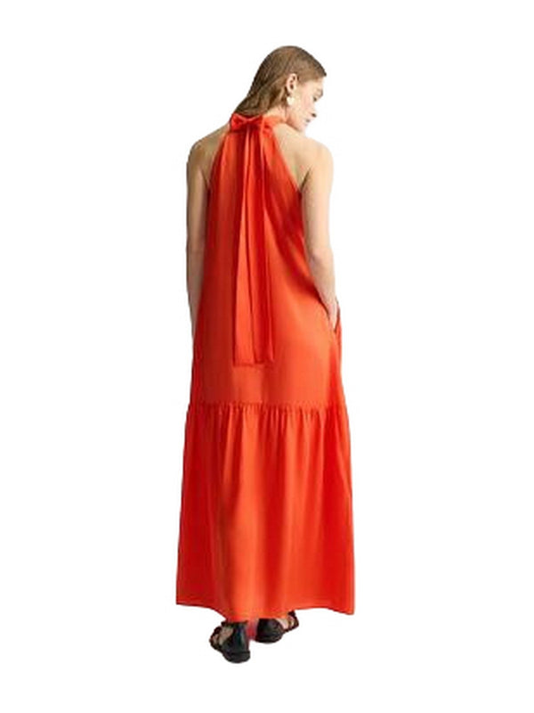 Vestiti casual Donna Liu Jo - Abito lungo in raso - Arancione