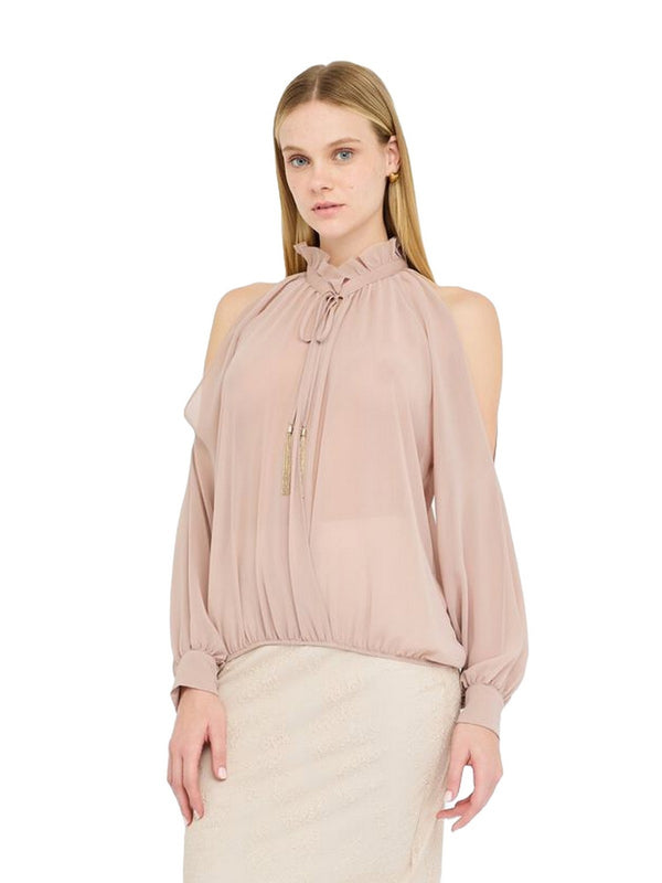 Bluse Donna Liu Jo - Blusa con cut-out - Rosa