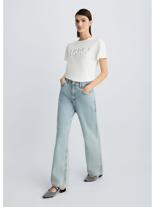 T-shirt Donna Liu Jo - T-shirt con logo - Bianco