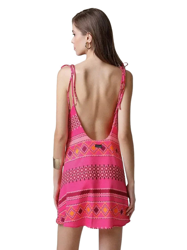 Vestiti casual Donna Me Fui - Vestito Corto Donna - Fucsia