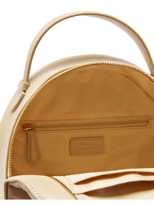 Borse a zainetto Donna Pinko - Zaino Love Backpack - Beige