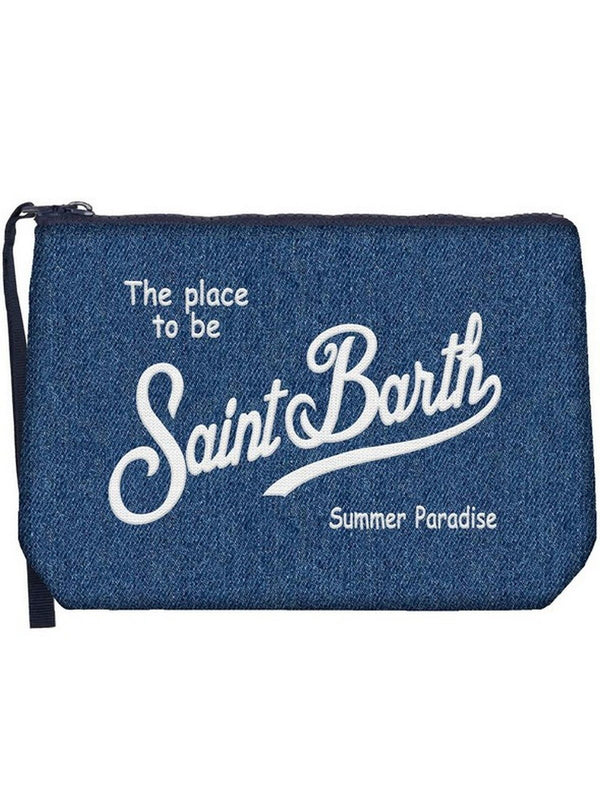 Pochette Uomo Mc2 Saint Barth - Scuba pochette Aline Denim - Denim