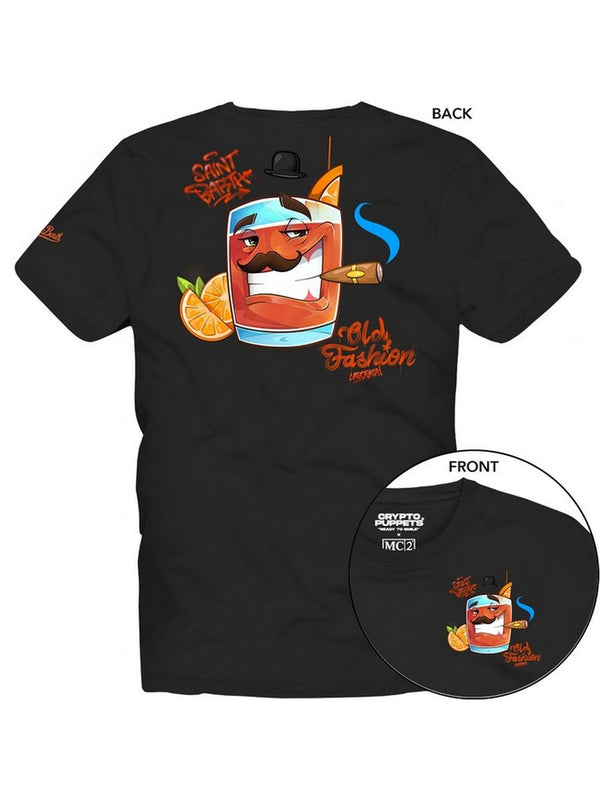 T-shirt Uomo Mc2 Saint Barth - T-Shirt Cpt Old Fashion - Nero