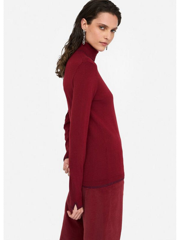Maglie Donna Liu Jo - Dolcevita con dettagli in lurex® - Rosso