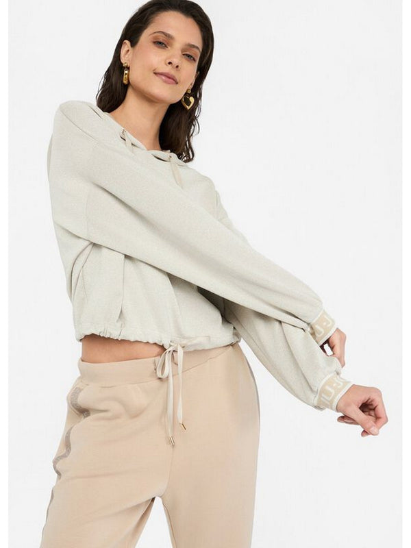 Felpe con cappuccio Donna Liu Jo - Felpa lurex® con cappuccio - Beige