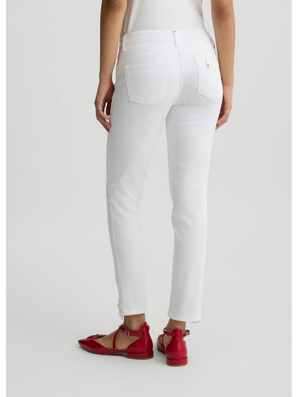 Pantaloni Donna Liu Jo - Pantaloni skinny con ricami - Bianco