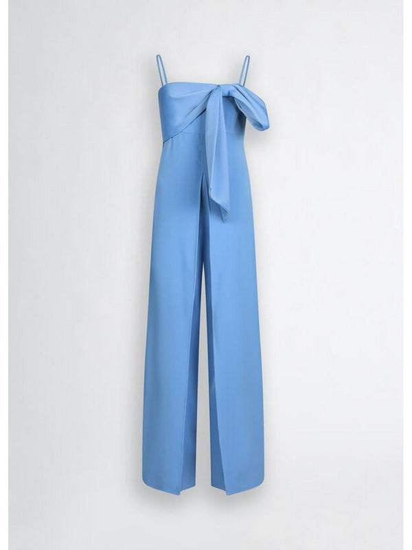 Tute senza manica Donna Liu Jo - Tuta elegante con fiocco - Azzurro