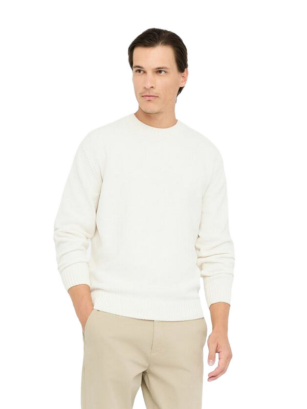 Maglioni Uomo LIU JO UOMO - Maglia in ciniglia - Bianco