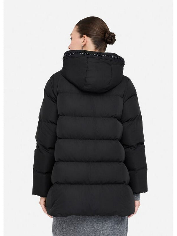 Piumini Donna Liu Jo - Piumino con ricami gioiello - Nero