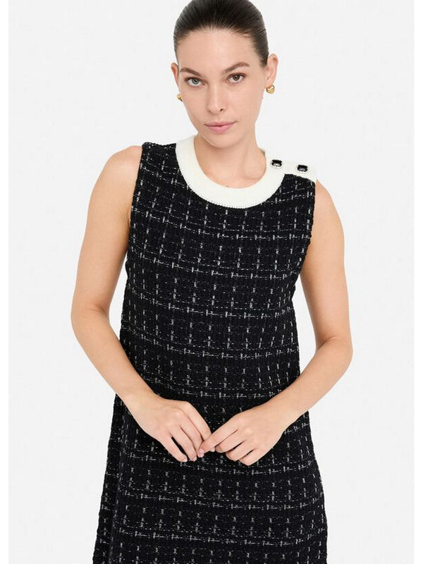 Vestiti casual Donna Liu Jo - Abito corto in misto lana - Nero
