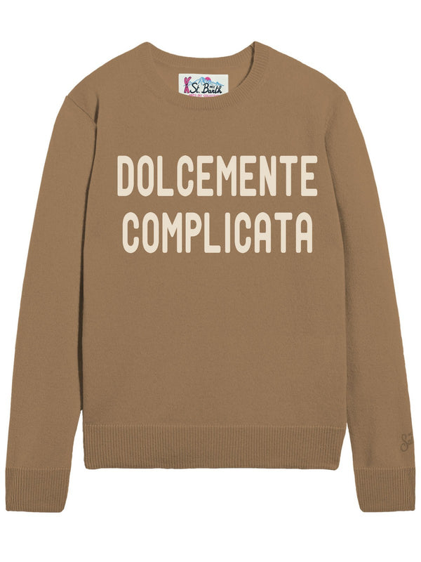Maglie Donna Mc2 Saint Barth - Maglia New Queen In Misto Cachemire - Beige
