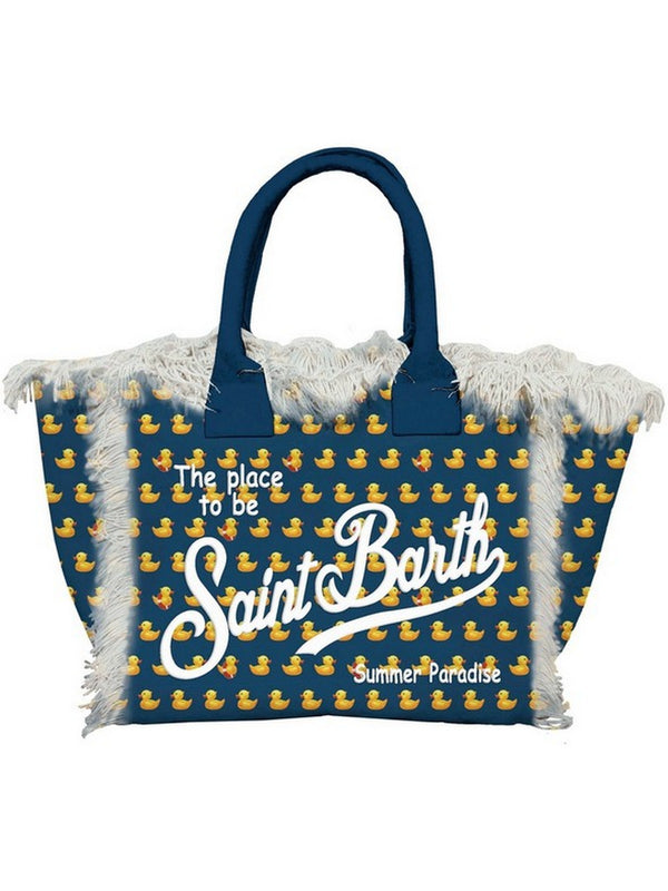 Borse a mano Donna Mc2 Saint Barth - Borsa Mini Vanity Con Stampa Ducky - Blu