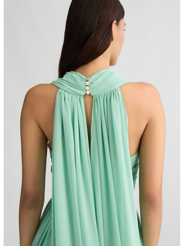Vestiti da cocktail Donna Liu Jo - Abito corto con drappeggio - Verde