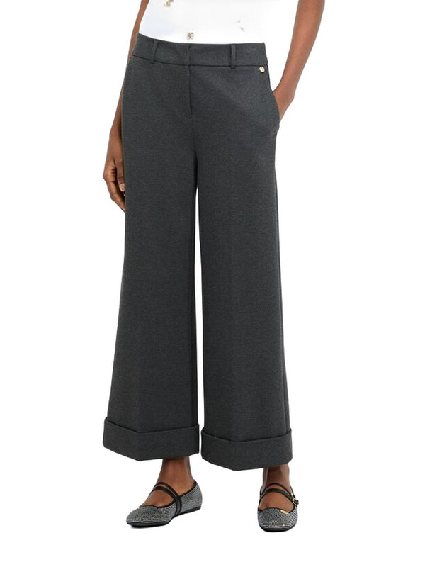Pantaloni Donna Liu Jo - Pantalone Cropped - Nero
