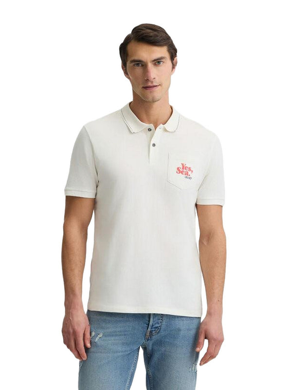 Polo Uomo LIU JO UOMO - Polo con tasca - Bianco