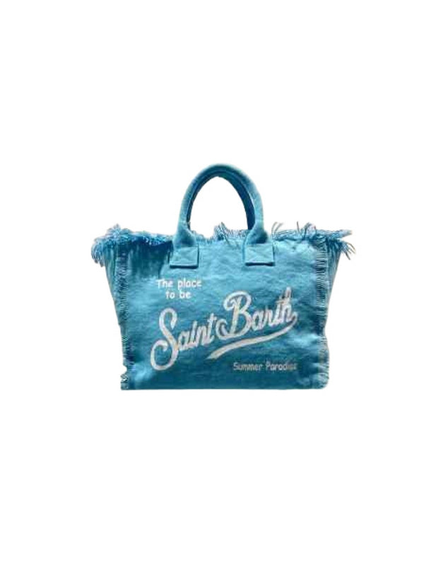 Borse a mano Donna Mc2 Saint Barth - Borsa Colette In Canvas 31Light Blue - Azzurro