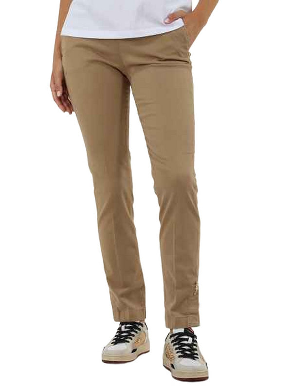 Pantaloni Donna Liu Jo - Pant. Chino Reg W. - Beige