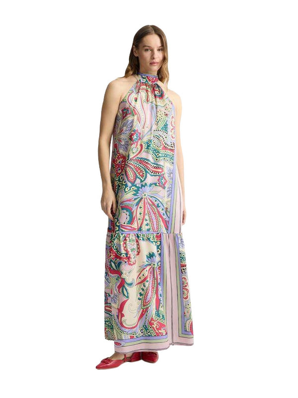 Vestiti casual Donna Liu Jo - Abito lungo in raso - Multicolore