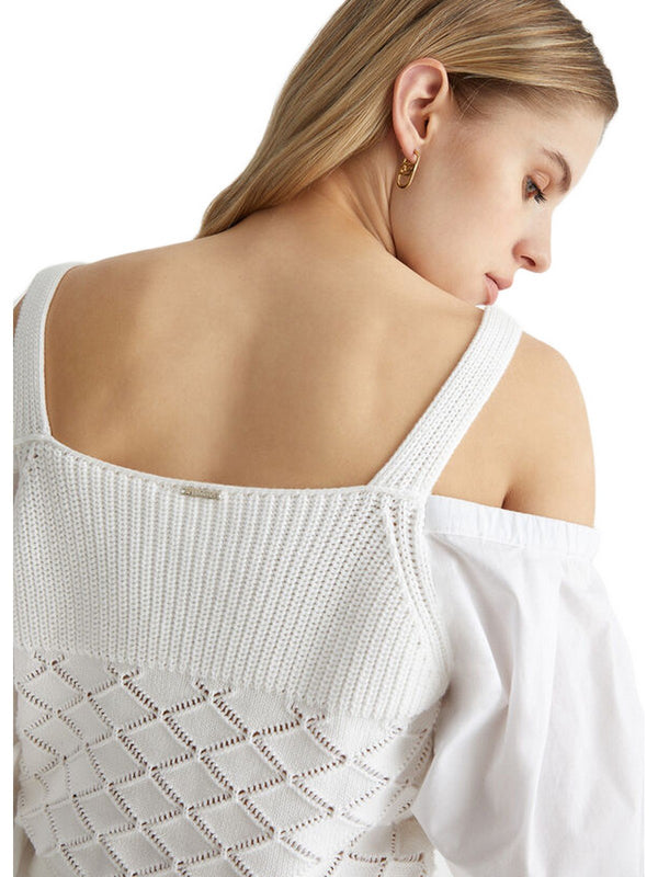 Maglie Donna Liu Jo - Maglia in cotone - Bianco