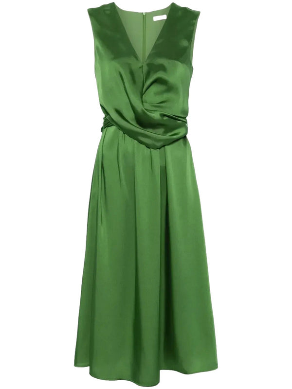 Vestiti da cocktail Donna Liu Jo - Abito midi in raso - Verde