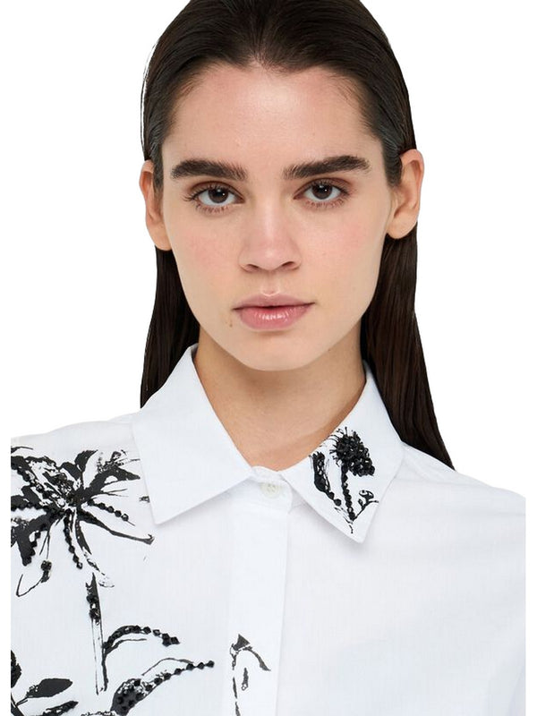 Camicie Donna Liu Jo - Camicia in cotone con stampa - Bianco