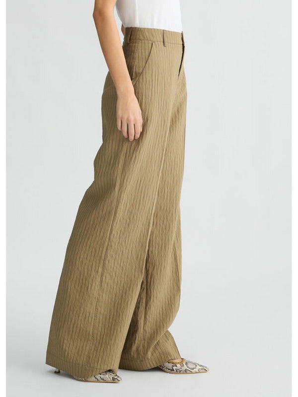 Pantaloni Donna Liu Jo - Pantaloni flare a righe - Verde