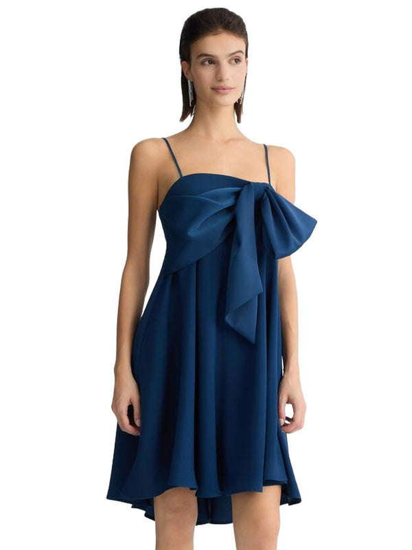 Vestiti da cocktail Donna Liu Jo - Abito blu con fiocco - Blu