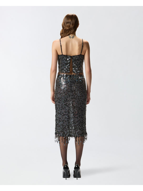 Canotte e top Donna Pinko - Pongo Top - Argento