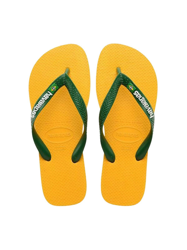 Infradito Uomo Havaianas - Havaianas Brasil Logo - Giallo