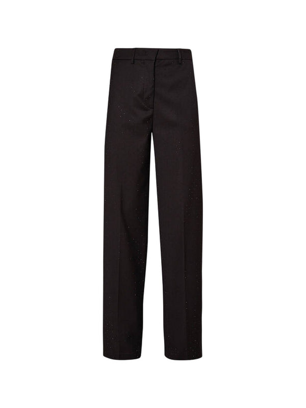 Pantaloni Donna Liu Jo - Pantaloni chino in twill - Nero