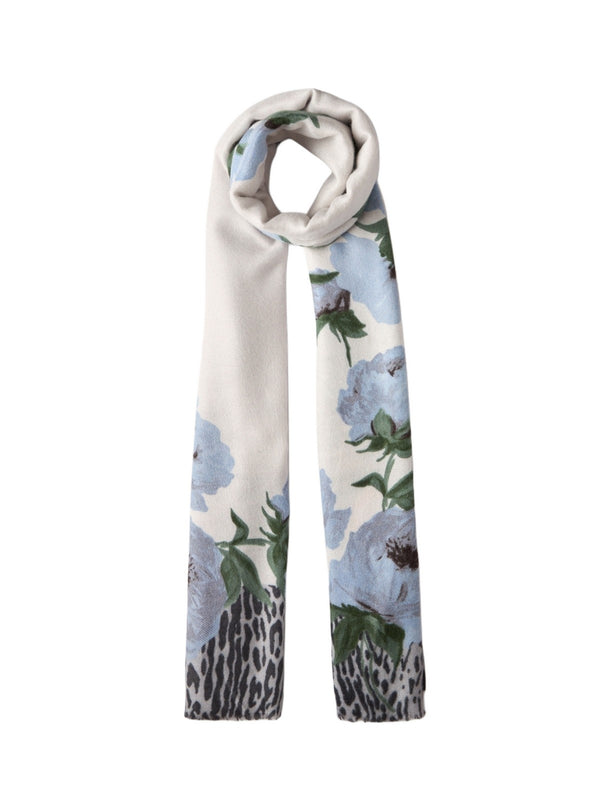 Stole Donna Liu Jo - Stola Flower Animali - Azzurro